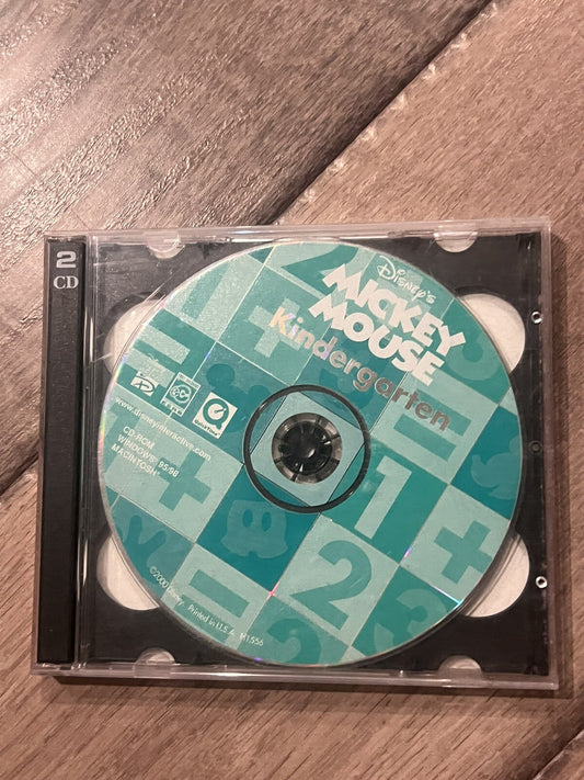 Disney Learning Program : Kindergarten (PC CD-ROM Windows/Mac, 2000) NO ARTWORK