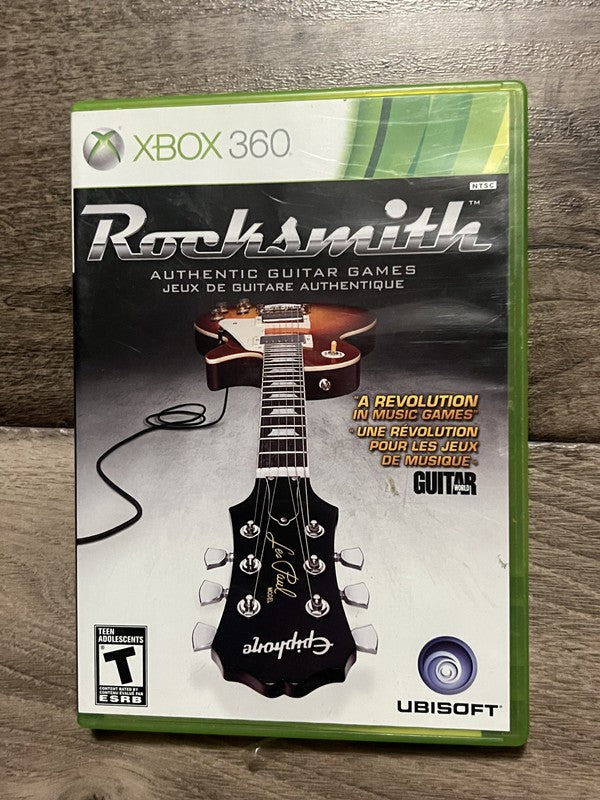 Rocksmith (Microsoft Xbox 360, 2011) CIB GAME ONLY