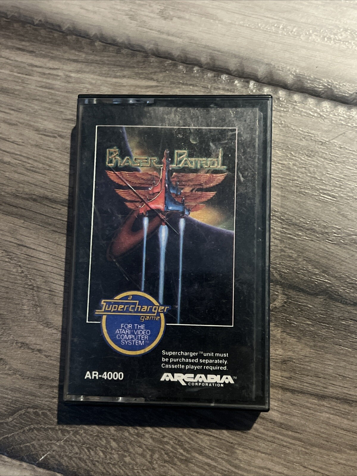 Phaser Patrol Supercharger Atari Cassette Game Arcadia