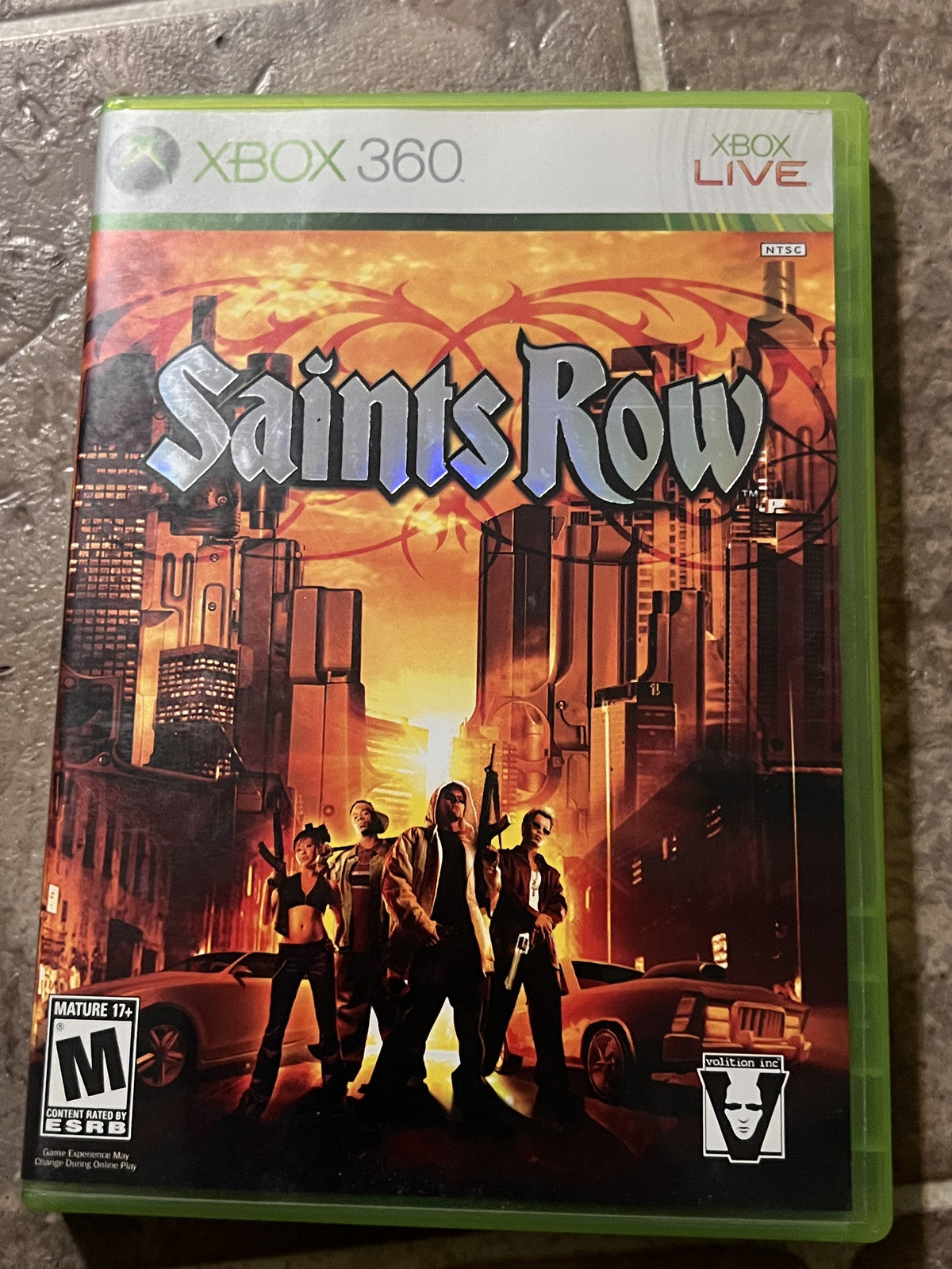 Saints Row (Microsoft Xbox 360, 2006) CIB COMPLETE