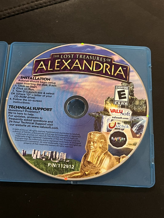 The Lost Treasures of Alexandria PC ValuSoft Disc Only