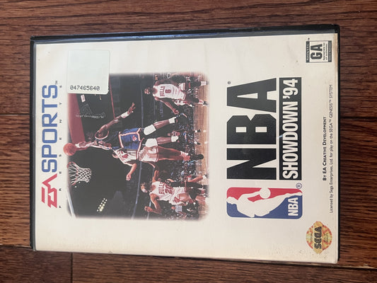 NBA Showdown 94 (Sega Genesis, 1994) NO MANUAL