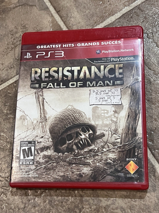 Resistance Fall of Man: Greatest Hits (Sony Playstation 3, 2006) NO MANUAL