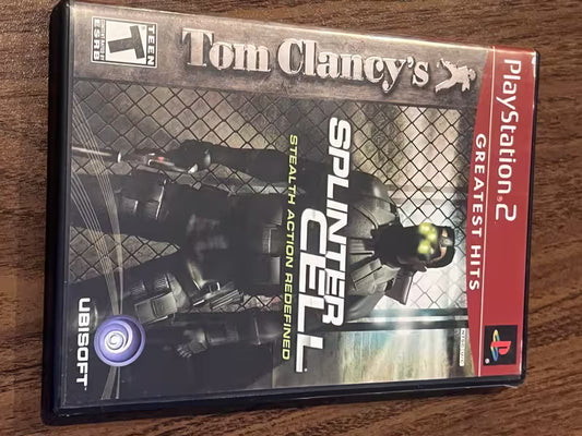 Tom Clancy's: Splinter Cell - Greatest Hits (Sony Playstation 2, 2003) CIB