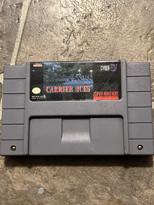 Carrier Aces (Super Nintendo SNES, 1995) CART ONLY