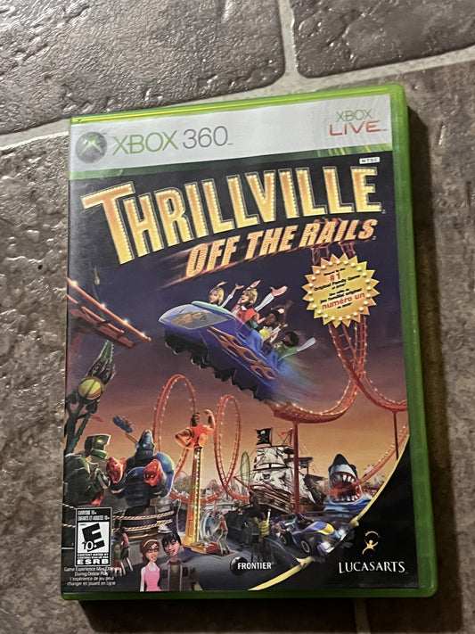 Thrillville Off The Rails (Microsoft Xbox 360, 2007) CIB COMPLETE