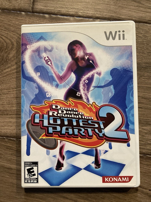 Konami Dance Revolution: Hottest Party 2 (Nintendo Wii, 2008) CIB