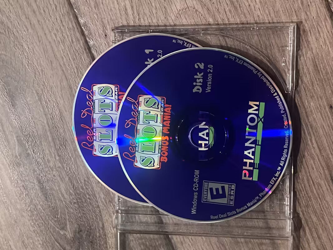 Reel Deal Slots: Bonus Mania (PC CD-ROM, 2005) DISC ONLY
