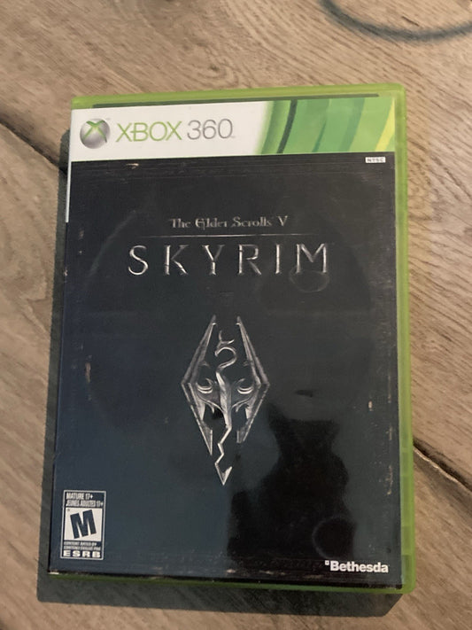 Elder Scrolls V: Skyrim (Microsoft Xbox 360, 2011) CIB COMPLETE WITH MAP
