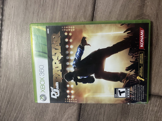 Def Jam Rapstar (Microsoft Xbox 360, 2010) CIB COMPLETE