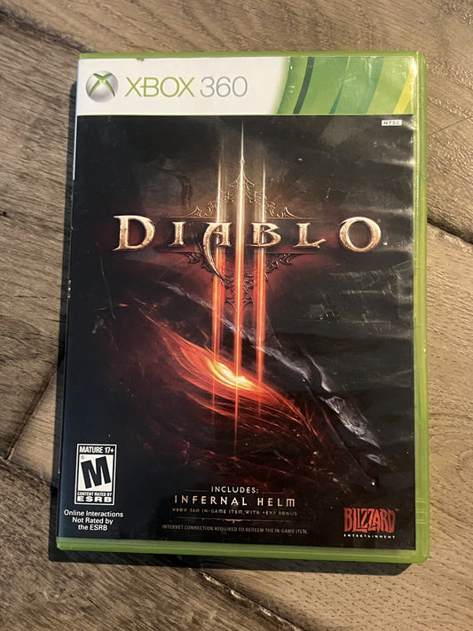 Diablo III (Microsoft Xbox 360, 2013) CIB
