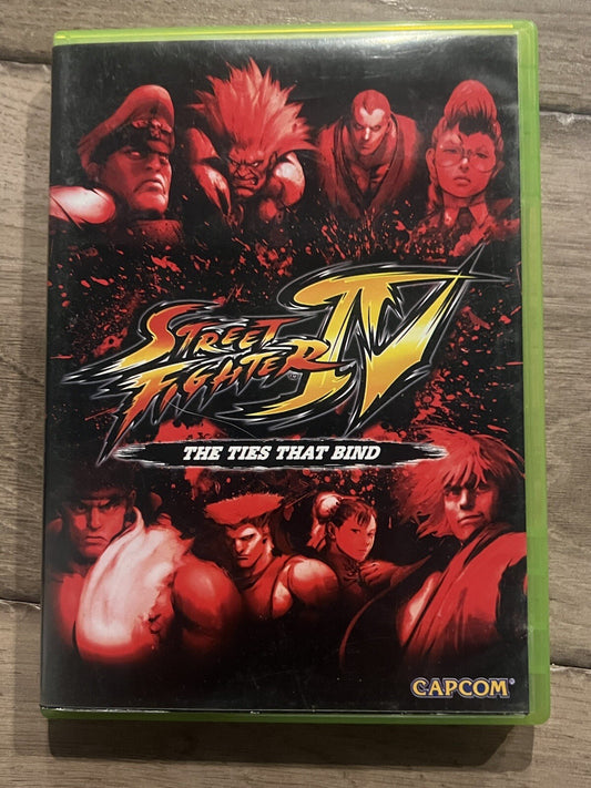 Street Fighter IV: The Ties That Bend  (Xbox 360, 2009) CIB WITH SOUNDTRACK