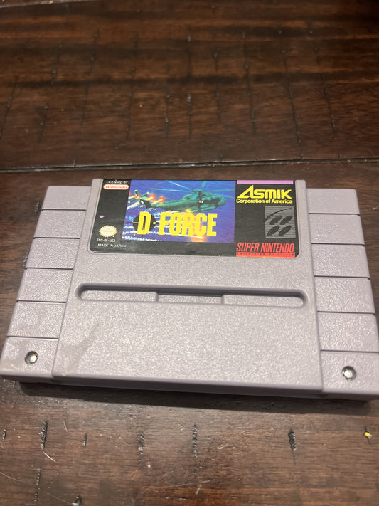 D-Force (Super Nintendo SNES, 1991) CART ONLY