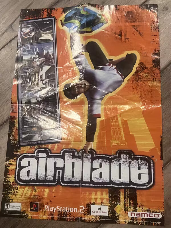 Smashing Drive/Airblade 2-Sided Video Game Poster Original Promo 14x20.5 Xbox