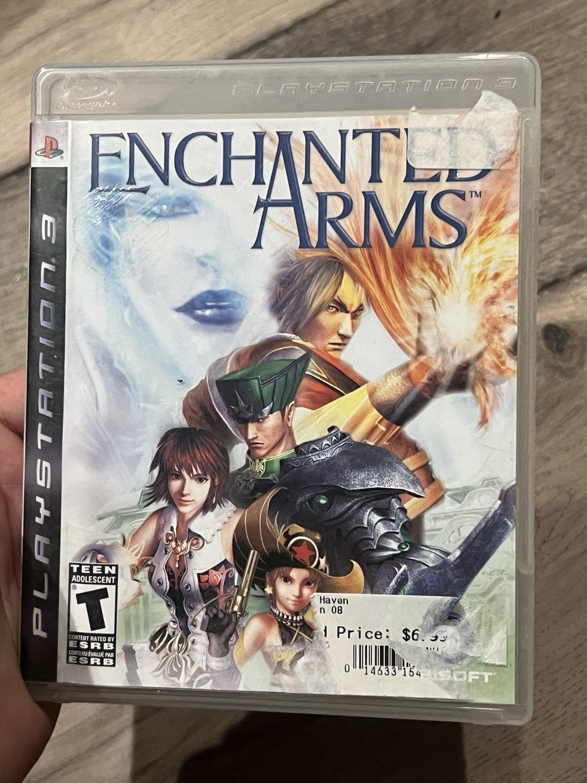 Enchanted Arms (Sony PlayStation 3, 2007) CASE + MANUAL ONLY