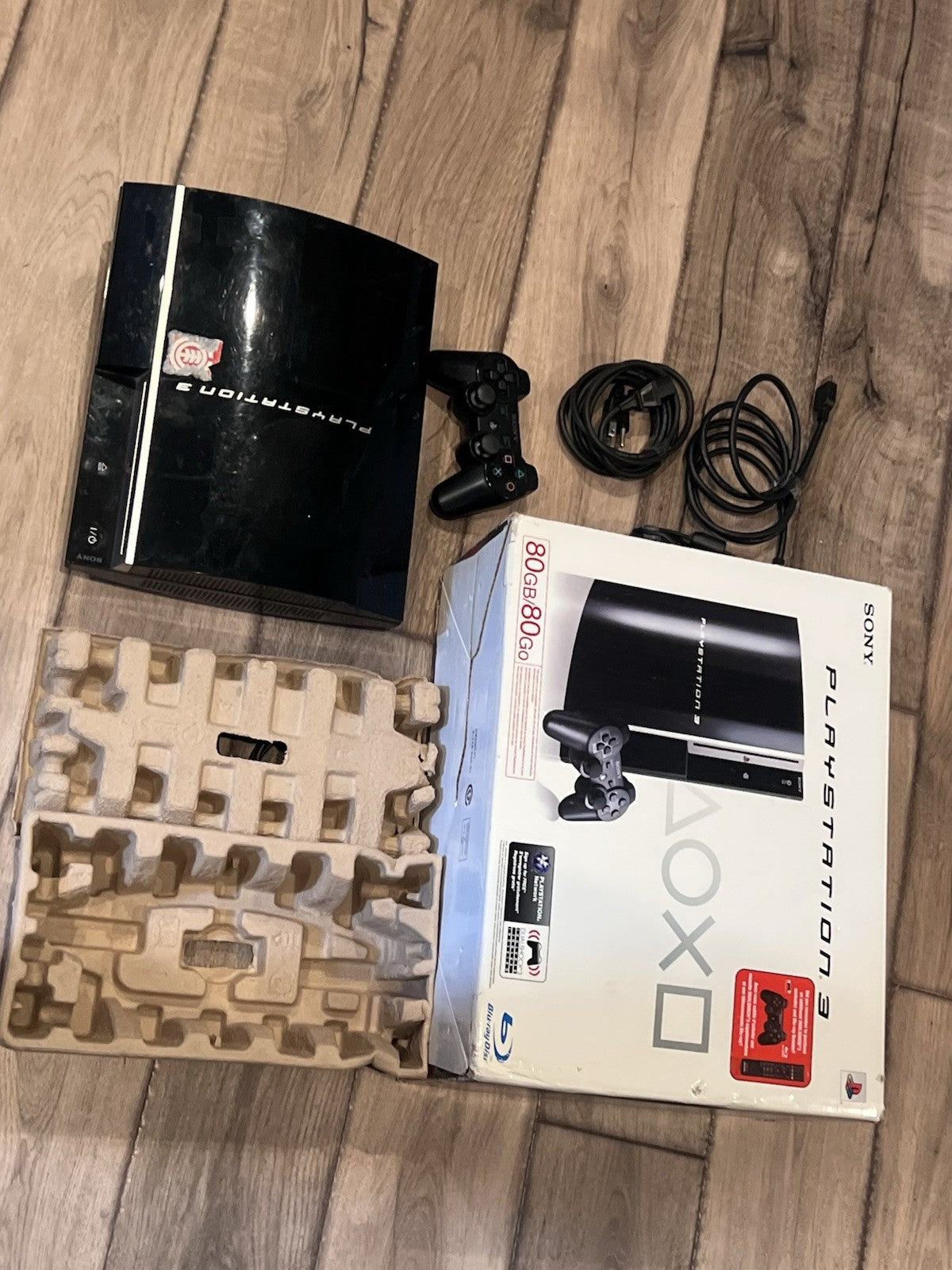 Sony PlayStation 3 PS3 80GB CECHL01 Console Complete CIB Reset SERIAL MATCHING