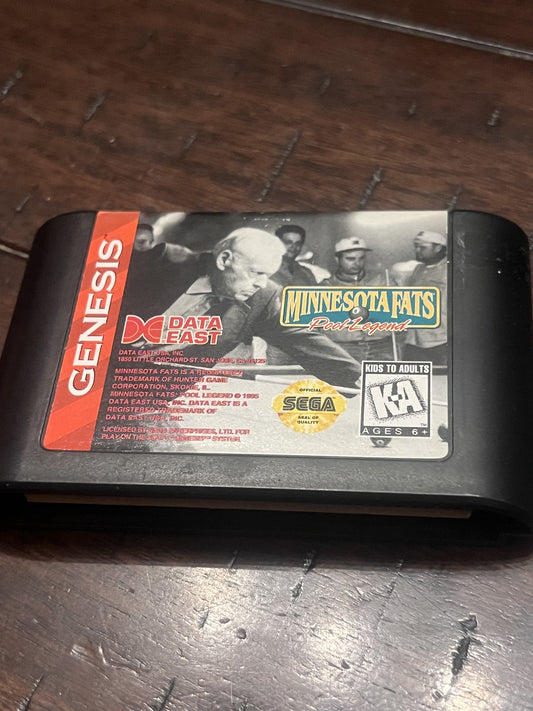 Minnesota Fats (Sega Genesis, 1994) CART ONLY