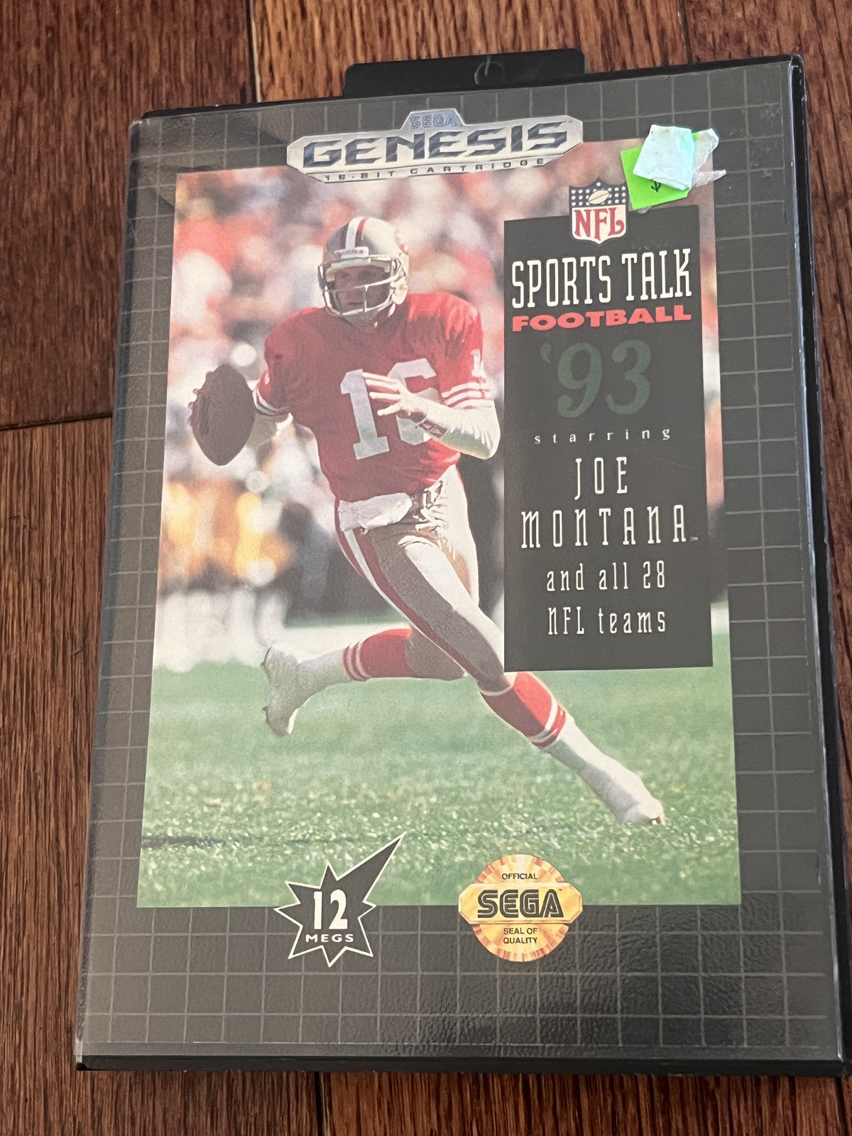 Sports Talk Football '93 Starring Joe Montana (Sega Genesis, 1992) NO MANUAL