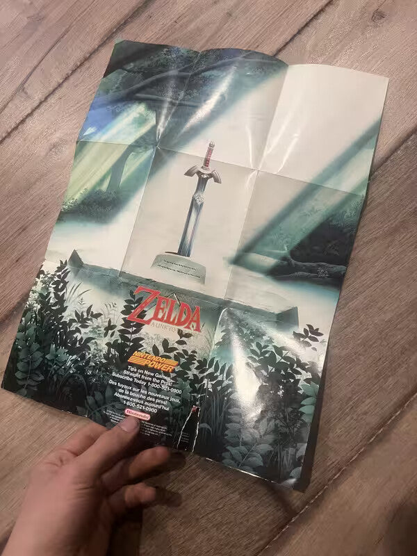 The Legend of Zelda A Link to the Past Super Nintendo Power SNES Poster Only