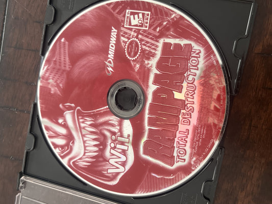 Rampage Total Destruction (Nintendo Wii, 2006) DISC ONLY