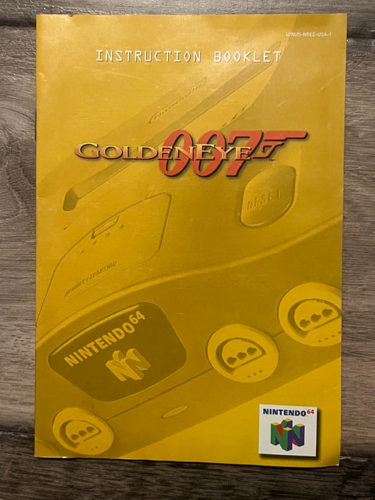 GoldenEye 007 (Nintendo 64, 1997) MANUAL ONLY