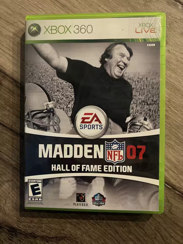 Madden NFL 07 Hall of Fame Edition (Microsoft Xbox 360, 2006) CIB NO BONUS DISC