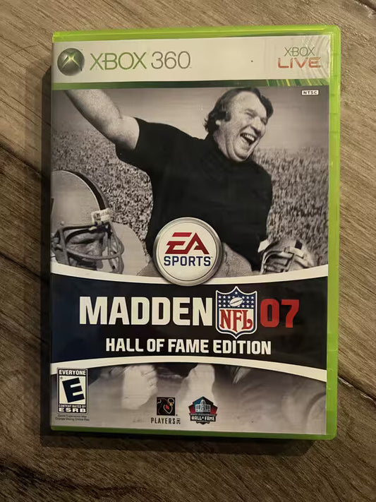 Madden NFL 07 Hall of Fame Edition (Microsoft Xbox 360, 2006) CIB NO BONUS DISC