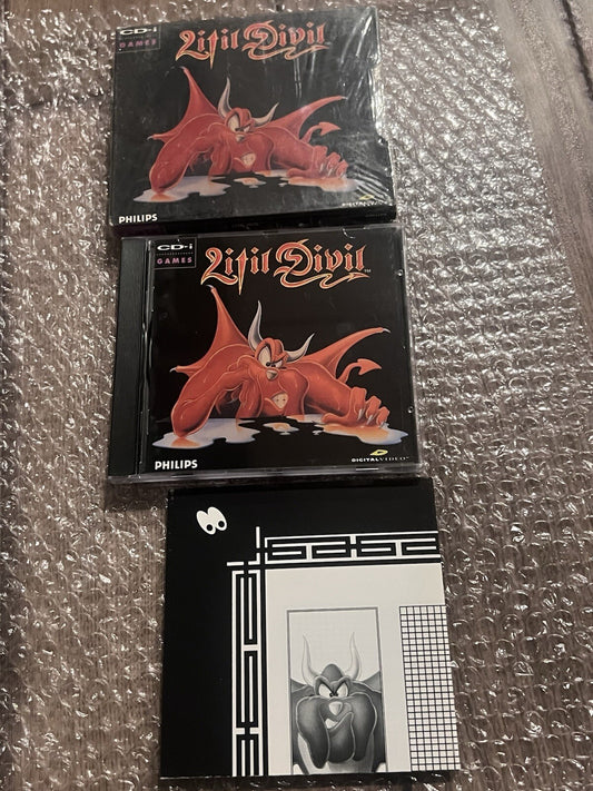 Litil Divil (Philips CD-i, 1993) COMPLETE CIB WITH SLIP COVER AND MAP