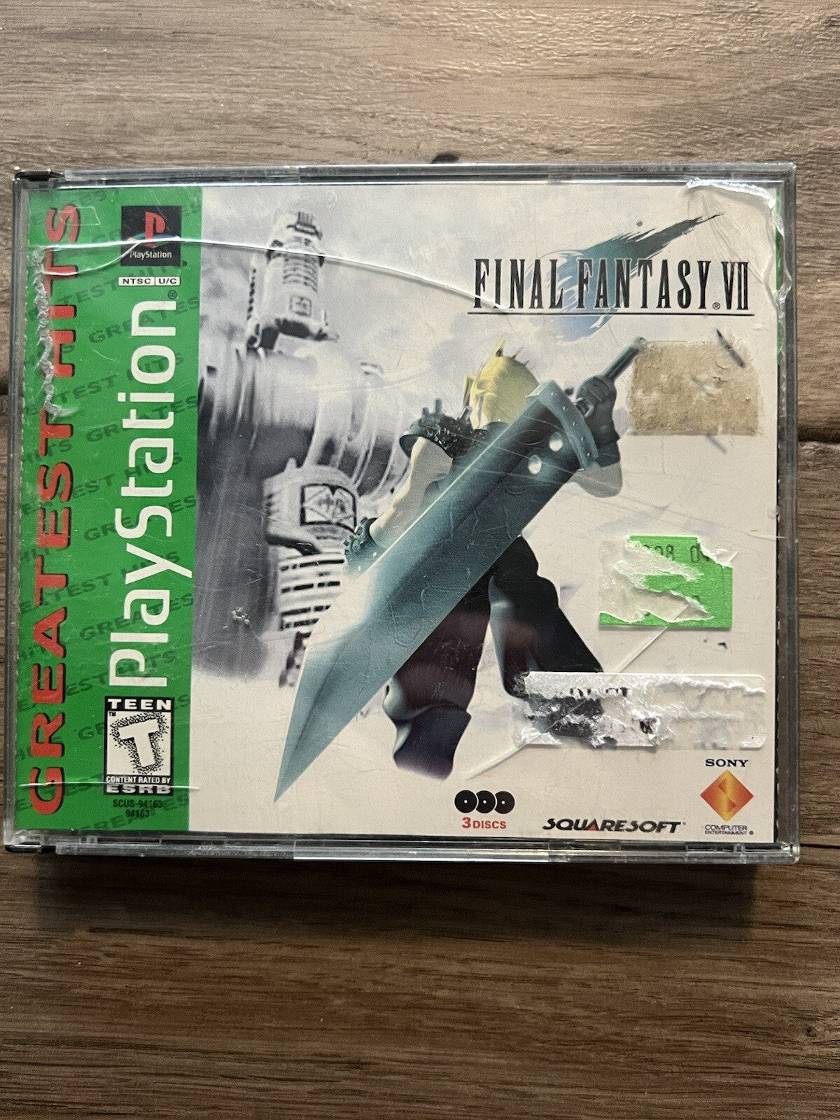 Final Fantasy VII: Greatest Hits (Sony PlayStation 1, 1997) NO MANUAL