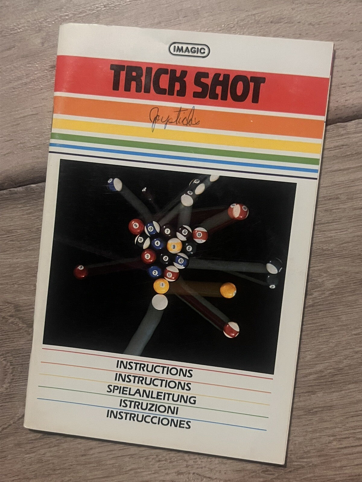 Trick Shot (Atari 2600, 1982) MANUAL ONLY