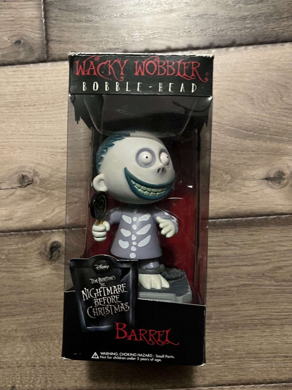 FUNKO The Nightmare Before Christmas  Barrel Wacky Wobbler Bobble-Head BRAND NEW