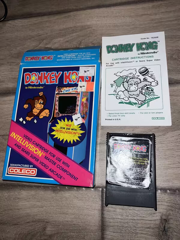 Donkey Kong (Mattel Intellivision, 1982) CIB