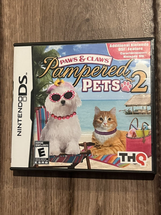 Paws & Claws Pampered Pets 2 (Nintendo DS, 2009) CIB COMPLETE