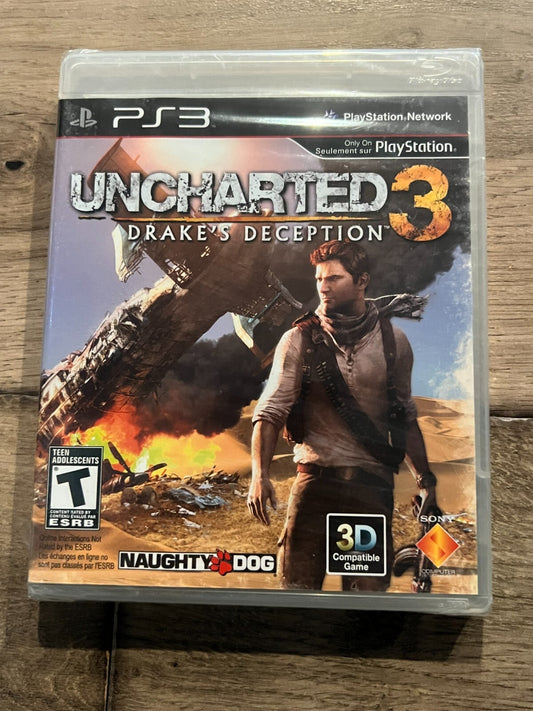Uncharted 3: Drake's Deception - Not For Resale (PlayStation 3, 2011) NEW SEALED