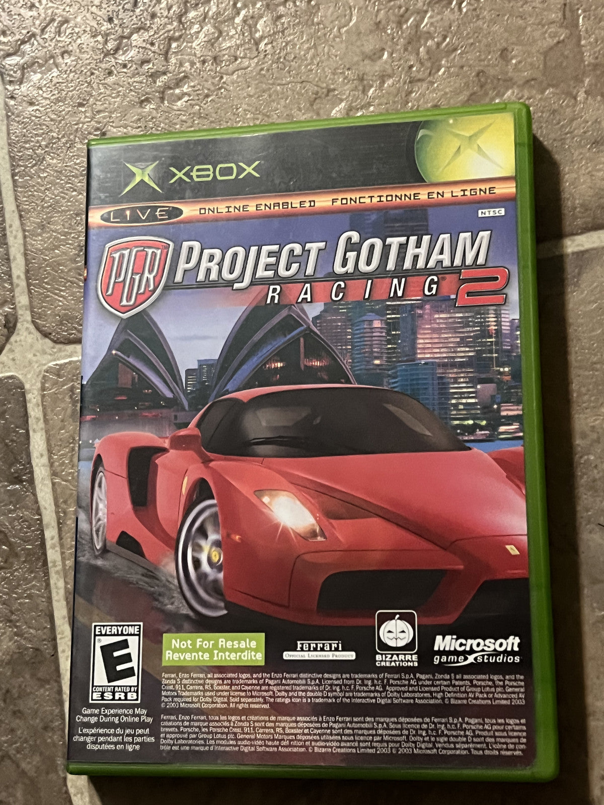 Project Gotham Racing 2 & Xbox Live Arcade (Microsoft Xbox, 2005) NO MANUAL
