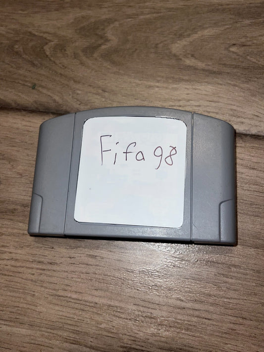 FIFA Road To World Cup 98 (Nintendo 64, 1997) CART ONLY NO LABEL NTSC U/C