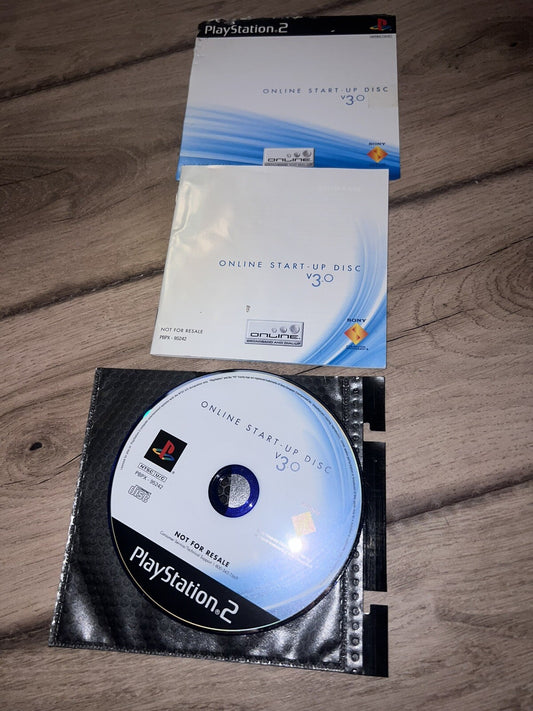 Online Start-up Online Disc V3.0 Sony PlayStation 2 NOT FOR RESALE