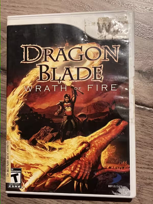 Dragon Blade Wrath Of Fire (Nintendo Wii, 2007) NO MANUAL