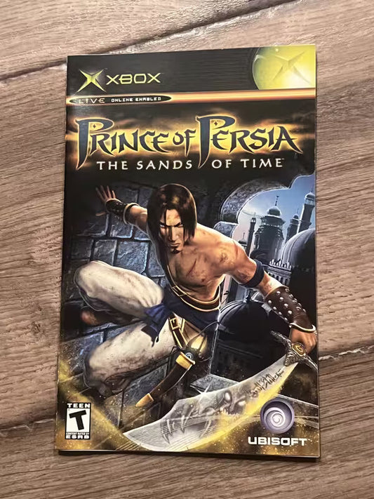 Prince Of Persia The Sands Of Time (Microsoft Xbox, 2003) MANUAL ONLY
