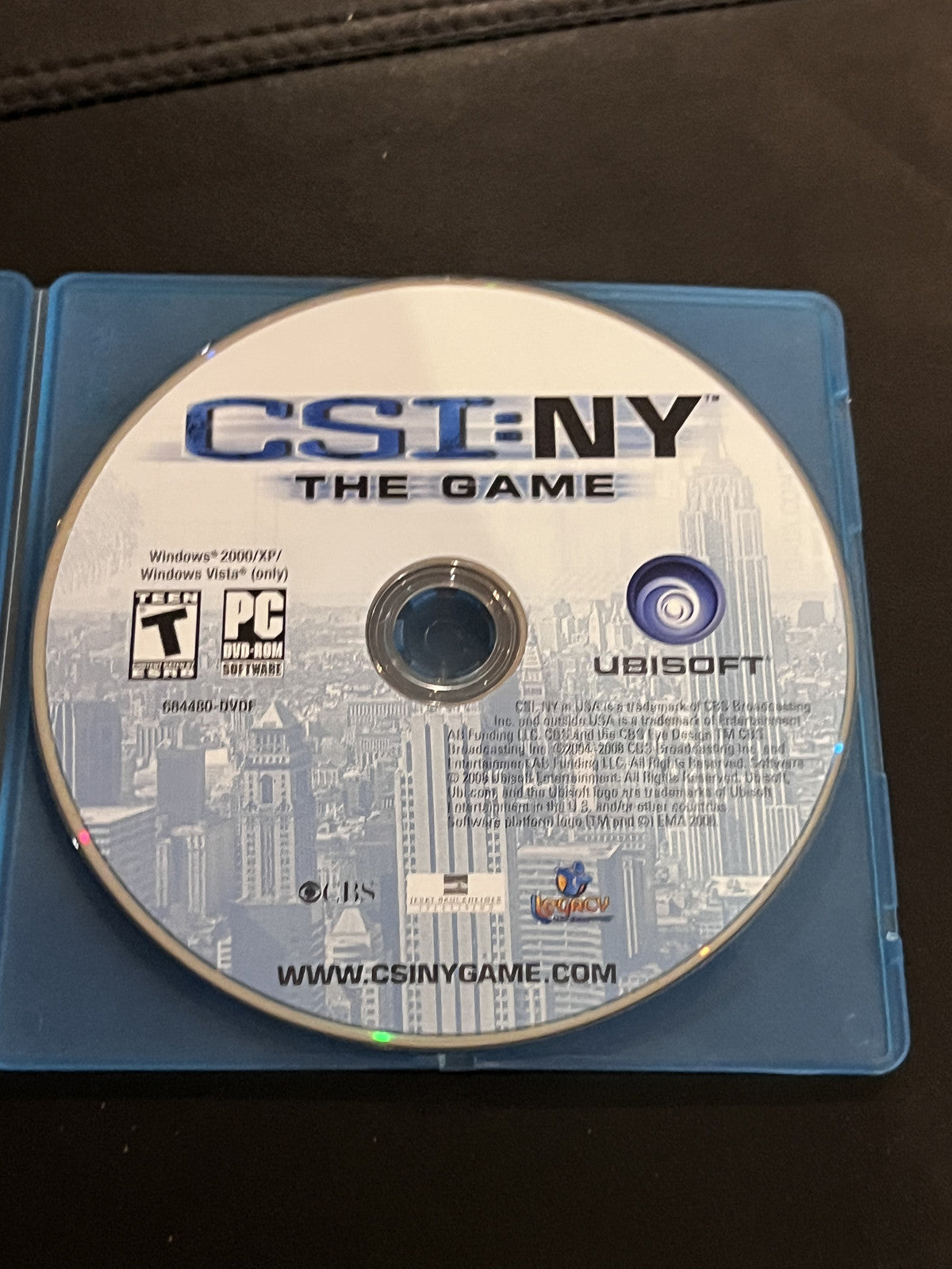 CSI: NY The Game PC CD-ROM Software DISC ONLY
