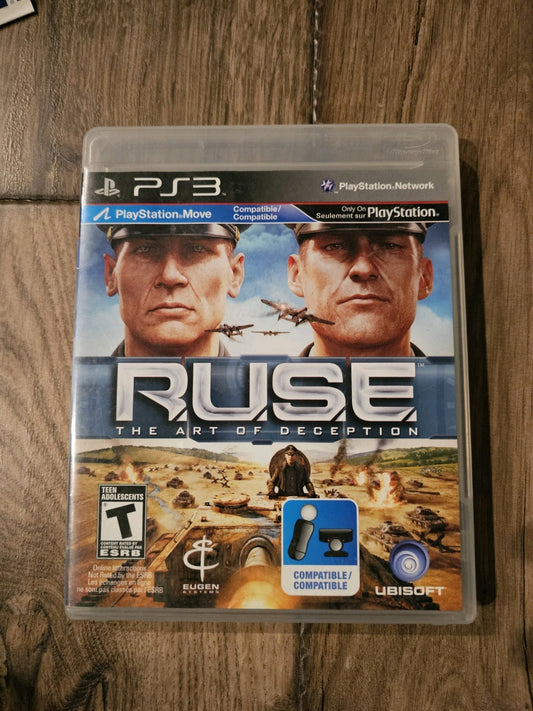 RUSE: The Art of Deception (Sony Playstation 3, 2010) CIB COMPLETE IN BOX