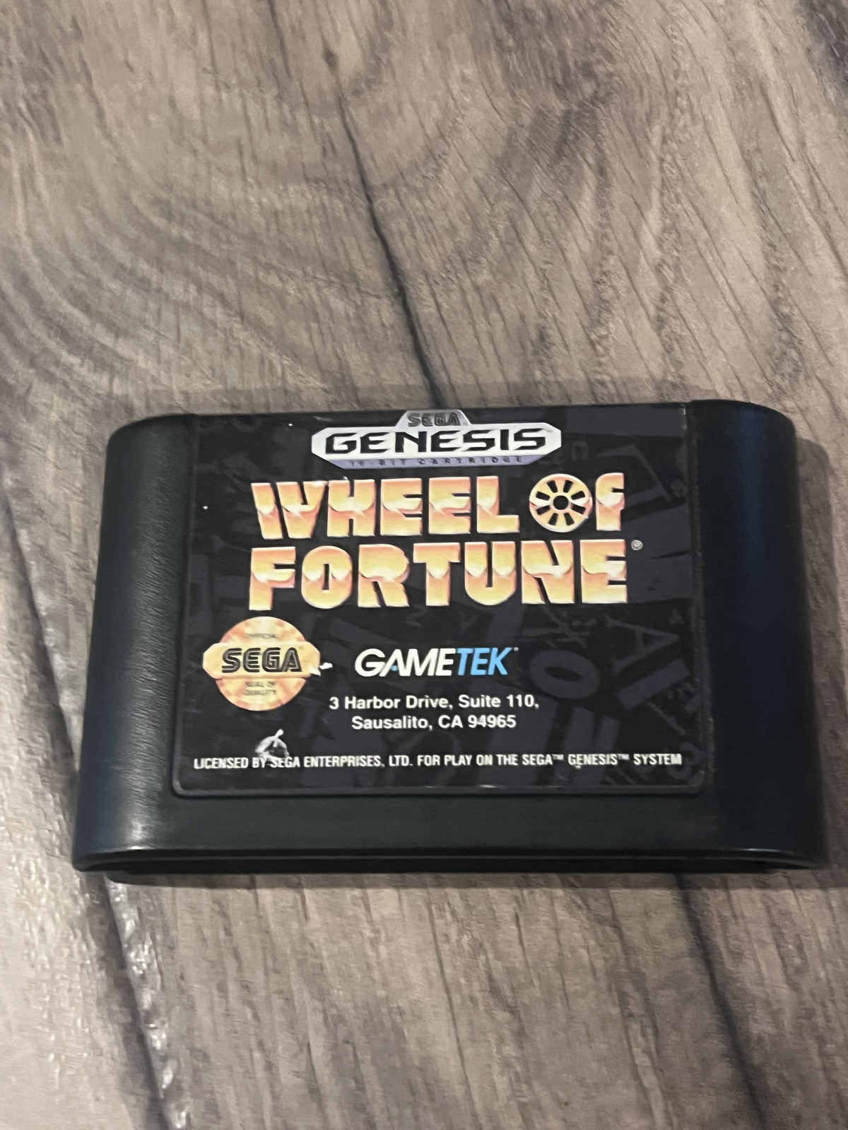 Wheel of Fortune (Sega Genesis, 1992) CART ONLY