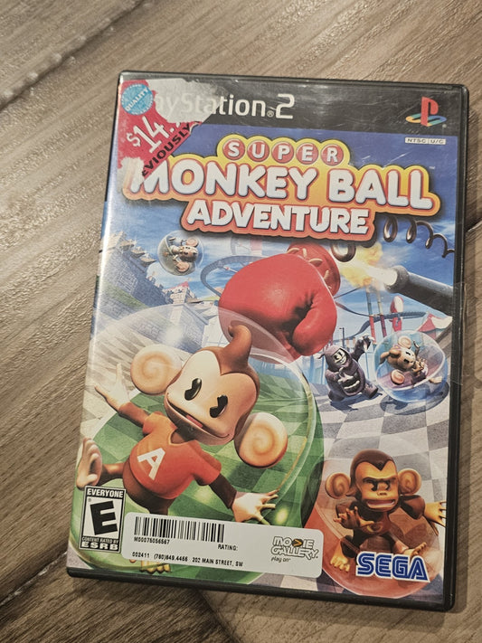 Super Monkey Ball Adventure (Sony Playstation 2 PS2, 2006) CIB COMPLETE