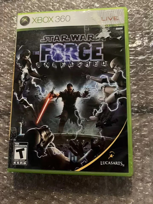 Star Wars: The Force Unleashed (Microsoft Xbox 360, 2008) NO MANUAL