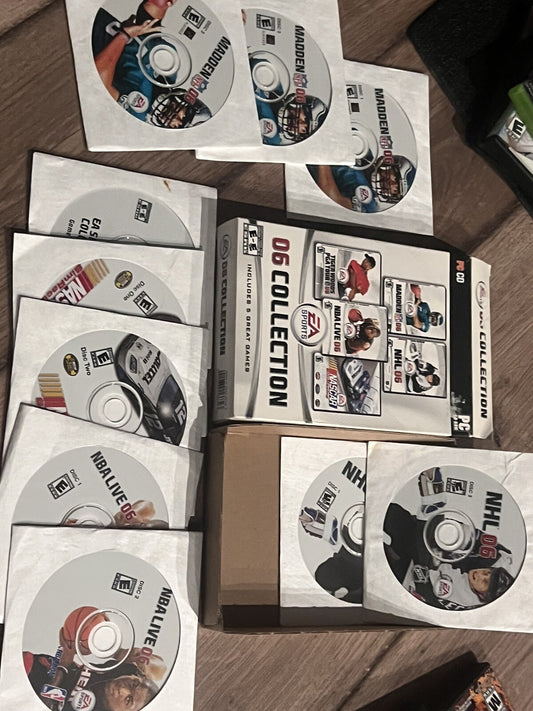 EA Sports 06 Collection PC CD-ROM NFL NHL PGA NBA Nascar 5-Games 2006