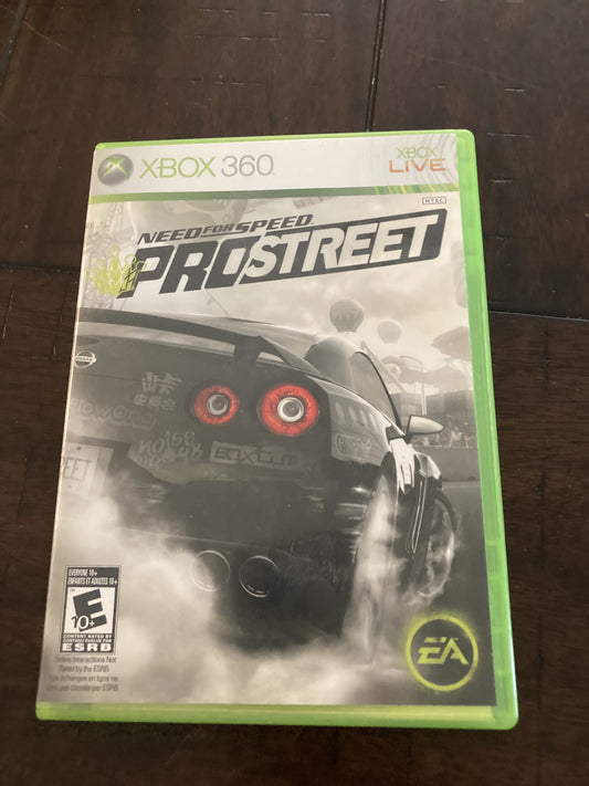 Need for Speed Prostreet (Microsoft Xbox 360, 2007) CIB COMPLETE