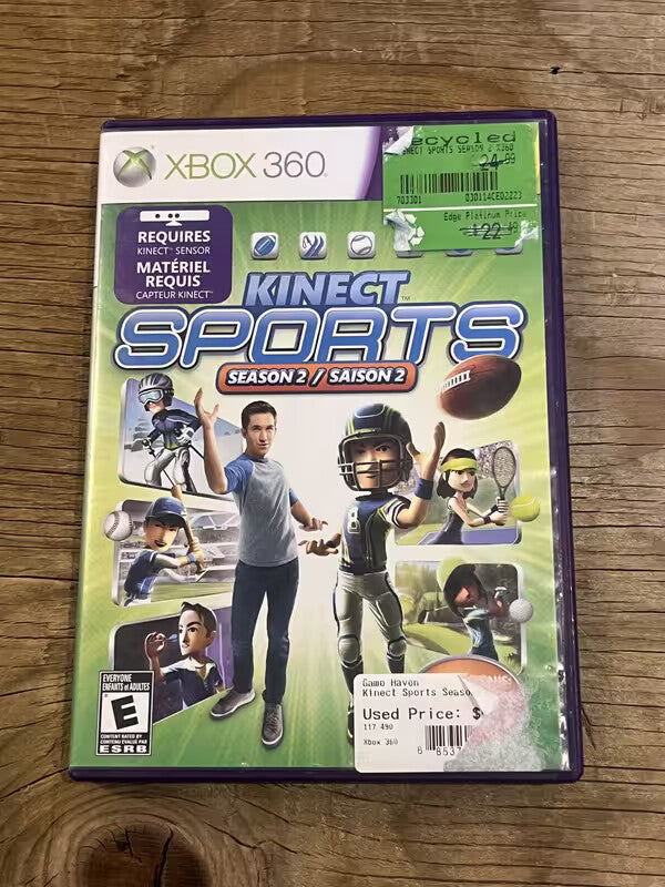 Kinect Sports: Season 2 (Microsoft Xbox 360, 2011) CIB COMPLETE
