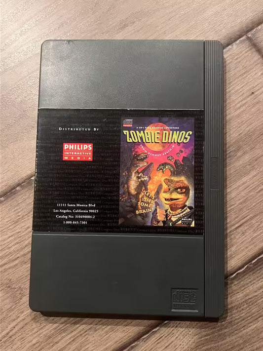 Zombie Dinos From Planet Zeltoid (Philips CD-i, 1993) CIB NO SLIP COVER