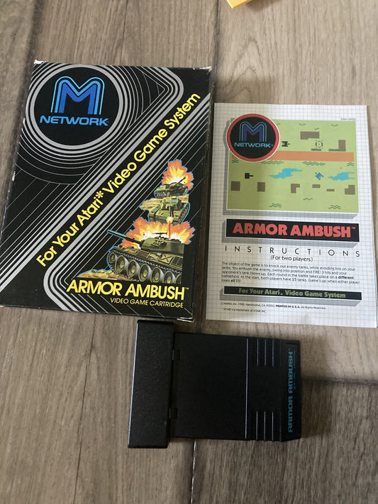 Armor Ambush (Atari 2600, 1982) CIB COMPLETE