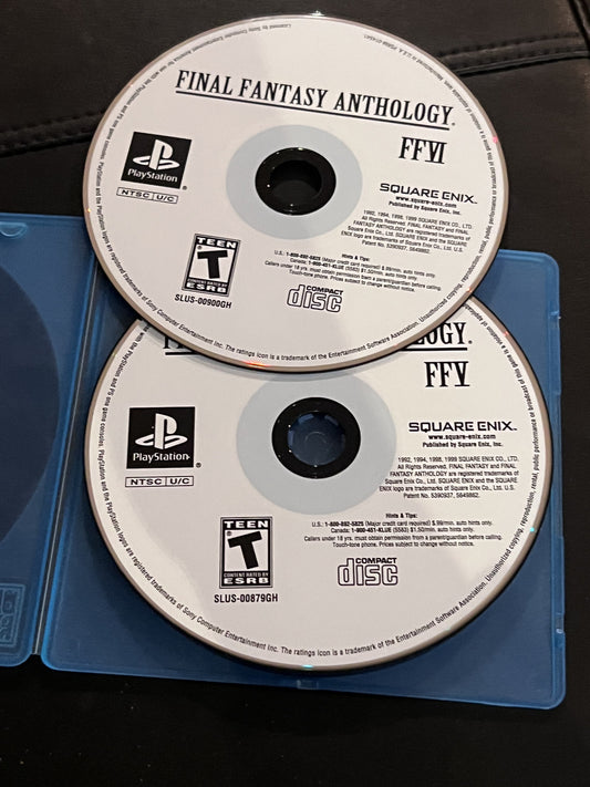 Final Fantasy Anthology (Sony Playstation 1 PS1, 1999) DISCS ONLY